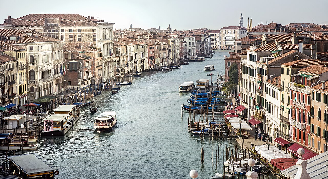 The Grand Canal cutting through Venice